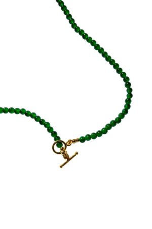 Forest — Green Chalcedony Beaded Necklace
